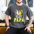 Ball Papa Softball Baseball Dad Daddy Premium Men's Comfort Colors T-Shirt Pepper