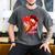 Baseball Heart Valentine Baseball Ice Cream Drip Boys Girls Men's Comfort Colors T-Shirt Pepper