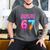 Baseball Ice Cream Drip Number 67 Player Or 67th Birthday Men's Comfort Colors T-Shirt Pepper