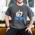Blue Camo Baseball 67 Six Seven Camo Ice Cream Drip Boy Teen Men's Comfort Colors T-Shirt Pepper