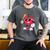 Heart Play Baseball Valentine's Day Teens Boys Girls Kids Men's Comfort Colors T-Shirt Pepper