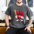 Heart Playing Baseball Valentines Day Men's Comfort Colors T-Shirt Pepper