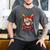 HUGvyn Santa Playing Baseball Ice Cream Drip Christmas Boys Men's Comfort Colors T-Shirt Pepper
