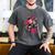 Punk Girl With Anger Kanji And Baseball Bat Men's Comfort Colors T-Shirt Pepper Punk Girl With Anger Kanji And Baseball Bat Men's Comfort Colors T-Shirt Pepper