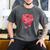 Sporty Rose Graphic With Baseball And Rugby Ball Petals Men's Comfort Colors T-Shirt Pepper
