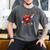 Valentines Day Baseball Dabbing Red Heart Love Boys Men's Comfort Colors T-Shirt Pepper