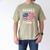 Baseball DAD American Flag Patriotic Father's Day Men's Comfort Colors T-Shirt Khaki