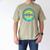 Baseball Dad With Modern Baseball Circles Men's Comfort Colors T-Shirt Khaki