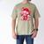 Baseball Drip Valentine Sports Vday Ice Cream Drip Heart Men's Comfort Colors T-Shirt Khaki