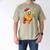 Christmas Gingerbread Man Baseball Player Catcher Men's Comfort Colors T-Shirt Khaki