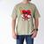Heart Playing Baseball Valentines Day Men's Comfort Colors T-Shirt Khaki
