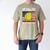 Softball Dad Like a Baseball Dad Father's Day USA Flag Men's Comfort Colors T-Shirt Khaki