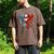 American Baseball Drip Graffiti Ball And Bat Men's Comfort Colors T-Shirt Espresso