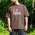 Baseball Mama Lightning Bolt Checkered Varsity Mother's Day Men's Comfort Colors T-Shirt Espresso