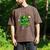 Shamrock Lucky Clover Baseball Patricks Day Family Matching Men's Comfort Colors T-Shirt Espresso