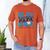In My Baseball Papa Era Groovy Baseball Dad Family Matching Raglan Baseball Tee Men's Comfort Colors T-Shirt Yam
