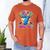 Blue Checkered I Was 6 Now I'm 7 Birthday Cake Baseball Drip Men's Comfort Colors T-Shirt Yam