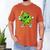 Lucky Shamrock Playing Baseball St Patrick's Kids Boys Men's Comfort Colors T-Shirt Yam