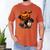 Spooky Halloween Scary Pumpkin Baseball Player Witchy Vibes Men's Comfort Colors T-Shirt Yam
