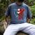 American Baseball Drip Graffiti Ball And Bat Men's Comfort Colors T-Shirt Denim