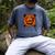 Baseball Drip Angry Lava Slime Ball Graphic Men's Comfort Colors T-Shirt Denim