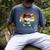Baseball Grandpa Gnome On A Retro Sunset For Baseball Dad Men's Comfort Colors T-Shirt Denim Baseball Grandpa Gnome On A Retro Sunset For Baseball Dad Men's Comfort Colors T-Shirt Denim