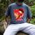 Baseball Heart Valentine Baseball Ice Cream Drip Boys Girls Men's Comfort Colors T-Shirt Denim