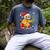Christmas Gingerbread Man Baseball Player Catcher Men's Comfort Colors T-Shirt Denim