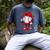 Cute Game Day Baseball Ice Cream Drip Valentine Love XOXO Men's Comfort Colors T-Shirt Denim