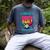 HUGvyn I Survived 100 Days Baseball Teacher Ice Cream Drip Men's Comfort Colors T-Shirt Denim