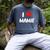 I Love Mamie Heart Grandma Grandmother Grandparent Raglan Baseball Tee Men's Comfort Colors T-Shirt Denim