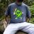 Lucky Shamrock Playing Baseball St Patrick's Kids Boys Men's Comfort Colors T-Shirt Denim