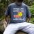 Patriotic Softball Dad Like A Baseball Dad Raglan Baseball Tee Men's Comfort Colors T-Shirt Denim