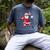 Santa Baseball Christmas Pajamas Xmas Men Kids Boys Men's Comfort Colors T-Shirt Denim
