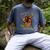 Stoneage Caveman Neolithic History Baseball Dad Father Men's Comfort Colors T-Shirt Denim