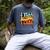 I Yell Because I Care Baseball Dad Men's Comfort Colors T-Shirt Denim