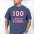 100 Days Of School Baseball Ice Cream Drip 100th Day Boys Men's Comfort Colors T-Shirt Blue Jean