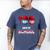 100 Days Of School Dripping Baseball 100th Day Teacher Boy Men's Comfort Colors T-Shirt Blue Jean