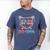 67 33 Days Of School Baseball Drip 100 Days Of School Men's Comfort Colors T-Shirt Blue Jean