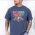 67 Baseball Ice Cream Drip Number Men's Comfort Colors T-Shirt Blue Jean