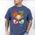 67 Ice Cream Drip Baseball Number 67 Player 67th Birthday Premium Tri-Blend Men's Comfort Colors T-Shirt Blue Jean