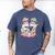 67 Meme Kawaii Cats Baseball Ice Cream Drip 6 7 Kids Men's Comfort Colors T-Shirt Blue Jean