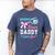 Baseball Or Bows Your Daddy Loves You Gender Reveal Matching Men's Comfort Colors T-Shirt Blue Jean