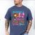 Baseball Or Bows Paw Paw Loves You Gender Reveal Baby Party Men's Comfort Colors T-Shirt Blue Jean