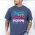 Baseball Or Bows Poppa Loves You Gender Reveal Men's Comfort Colors T-Shirt Blue Jean Baseball Or Bows Poppa Loves You Gender Reveal Men's Comfort Colors T-Shirt Blue Jean