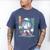Baseball Character Cartoon Batter Drip Style Women Men Men's Comfort Colors T-Shirt Blue Jean Baseball Character Cartoon Batter Drip Style Women Men Men's Comfort Colors T-Shirt Blue Jean