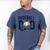 Baseball Dad Daddy Papa Men's Comfort Colors T-Shirt Blue Jean