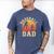 Baseball Dad Father Son Proud Daddy Papa Grandpa Sports Men's Comfort Colors T-Shirt Blue Jean