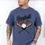 Baseball Dad For Father's Day Game Day Celebration Men's Comfort Colors T-Shirt Blue Jean