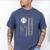 Baseball Dad Silhouette Bat Flag Stars Men's Comfort Colors T-Shirt Blue Jean Baseball Dad Silhouette Bat Flag Stars Men's Comfort Colors T-Shirt Blue Jean